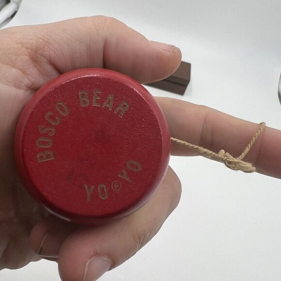 Duncan Bosco Bear Wooden Yo-Yo Vintage 50s Toy - Picture 3 of 6